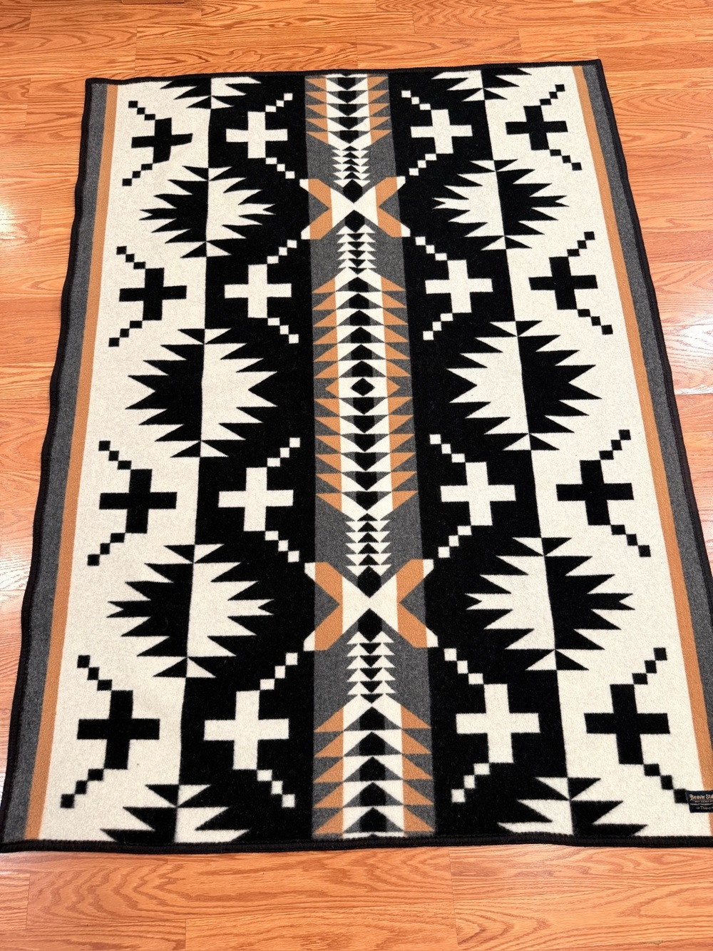 Vintage Pendleton Beaver State San Miguel Wool Throw Blanket Southwestern Native